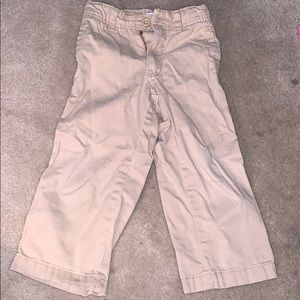 Old Navy khakis with elastic waistband